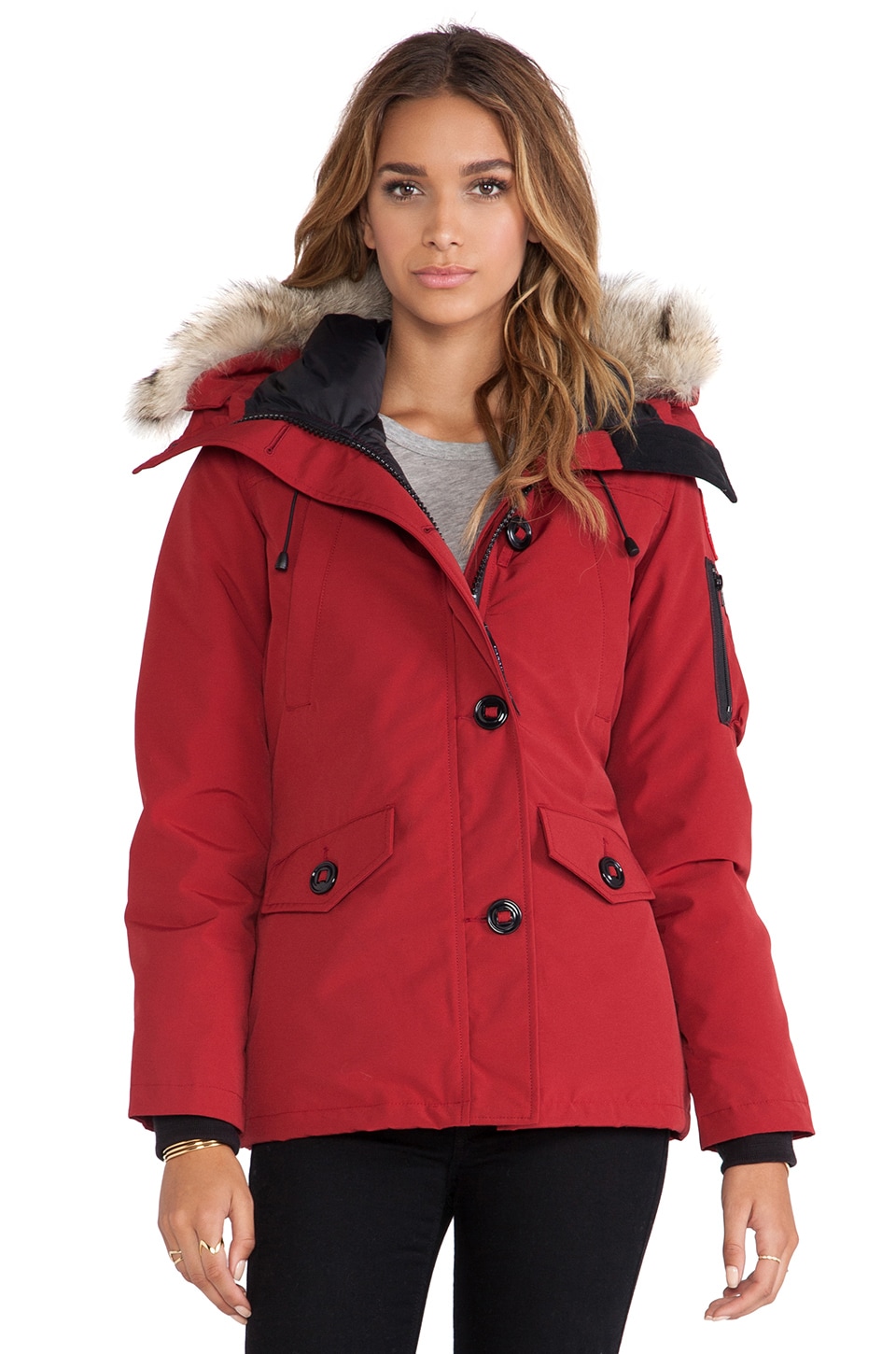 canada goose montebello parka with fur hood