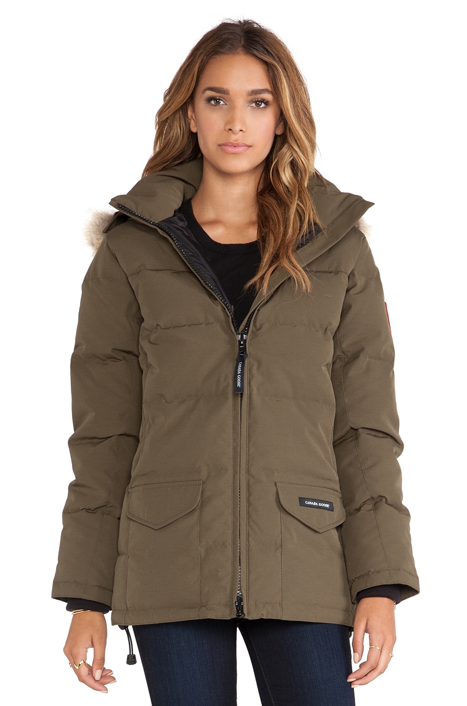 cheap canada goose solaris parka military green womens outlet