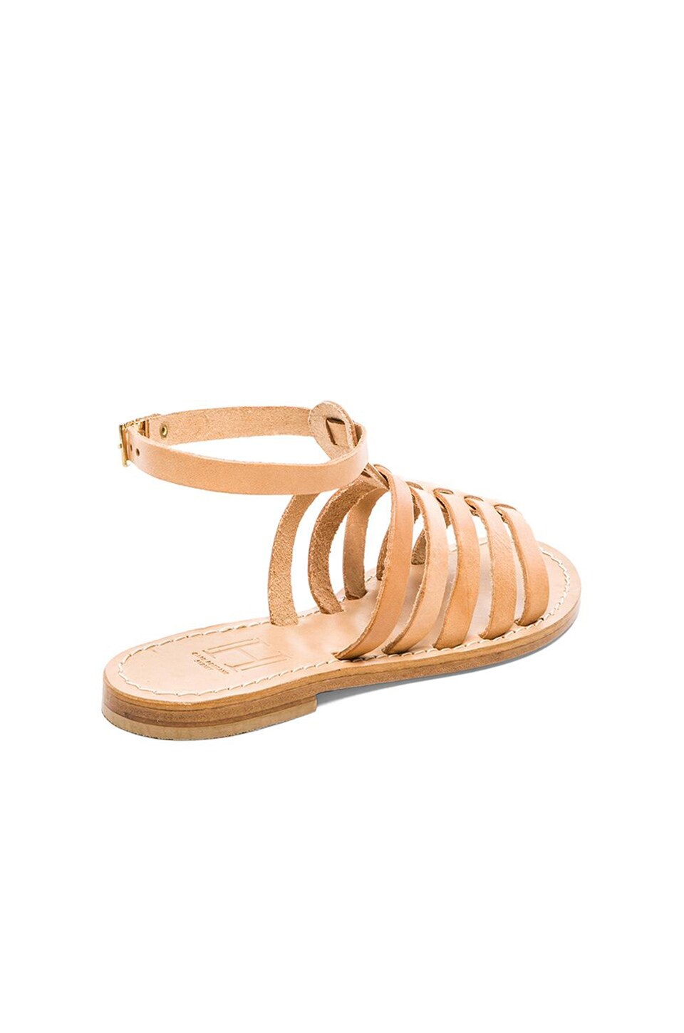 Capri Positano Gladiator Sandal in Light Tan