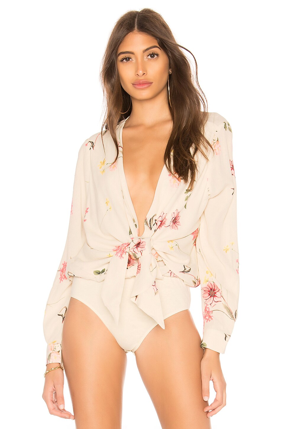 Capulet Daria Bodysuit in Cream Floral