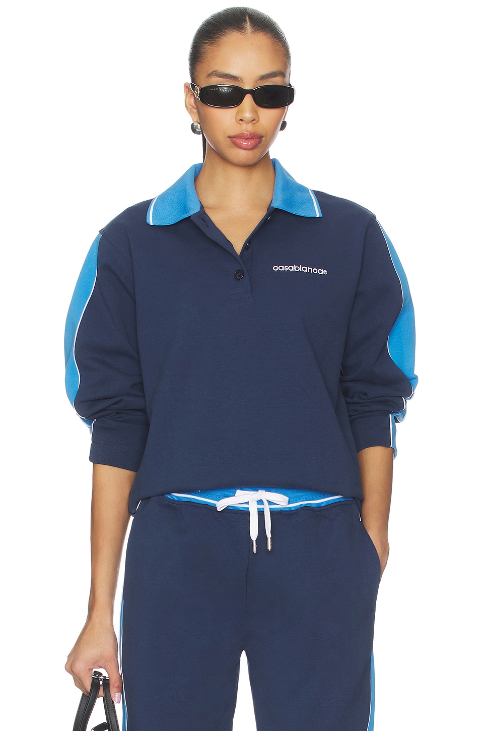 Punto Polo Collared Sweatshirt