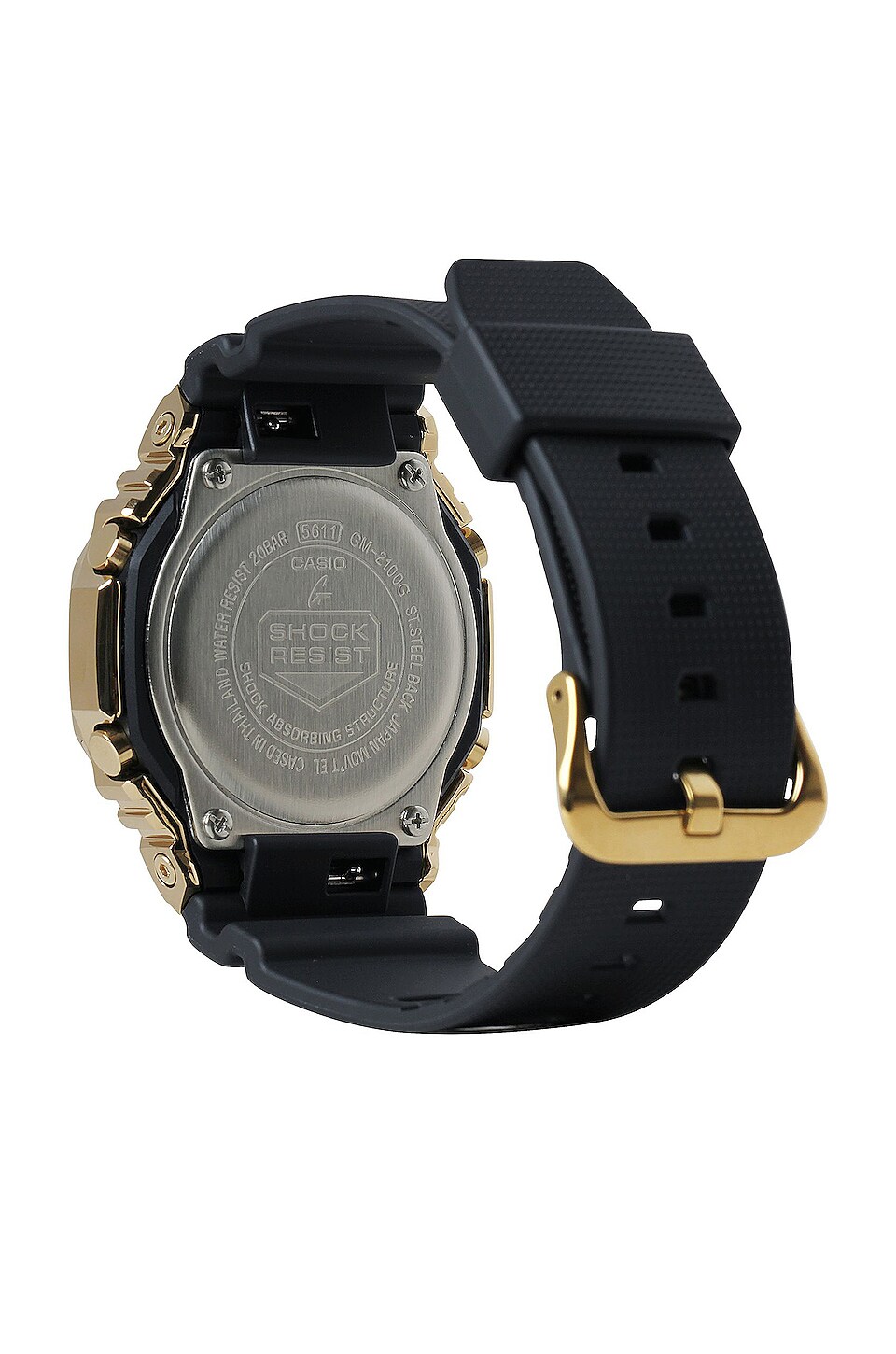 G-Shock 2100 Series Watch in Black & Gold