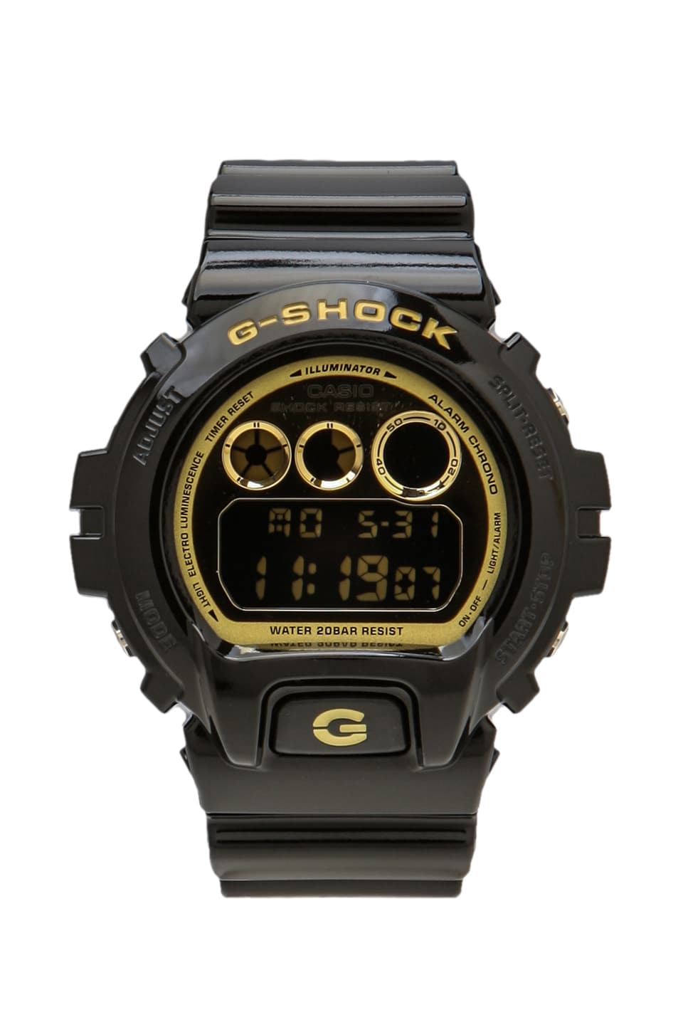 g shock black n gold