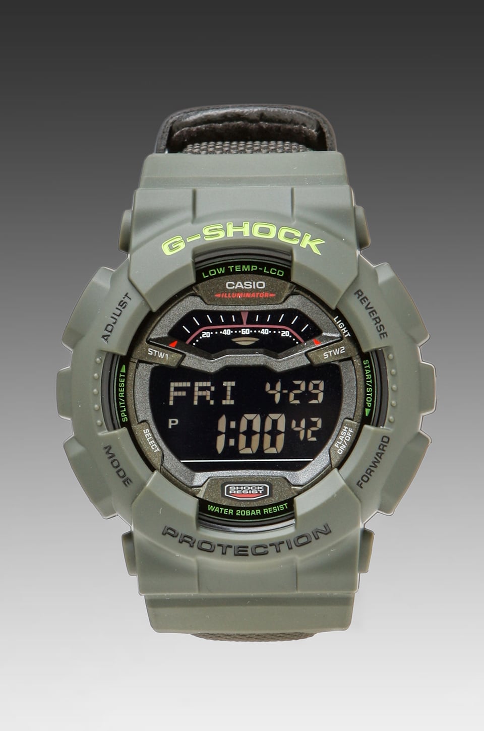 G Shock G Lide Winter 12 In Green Revolve