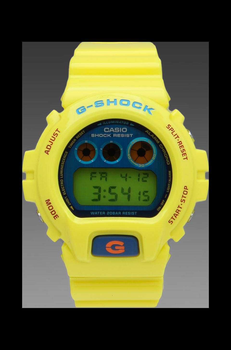 G Shock Limited Edition Dw6900 Polarization Color In Yellow Revolve