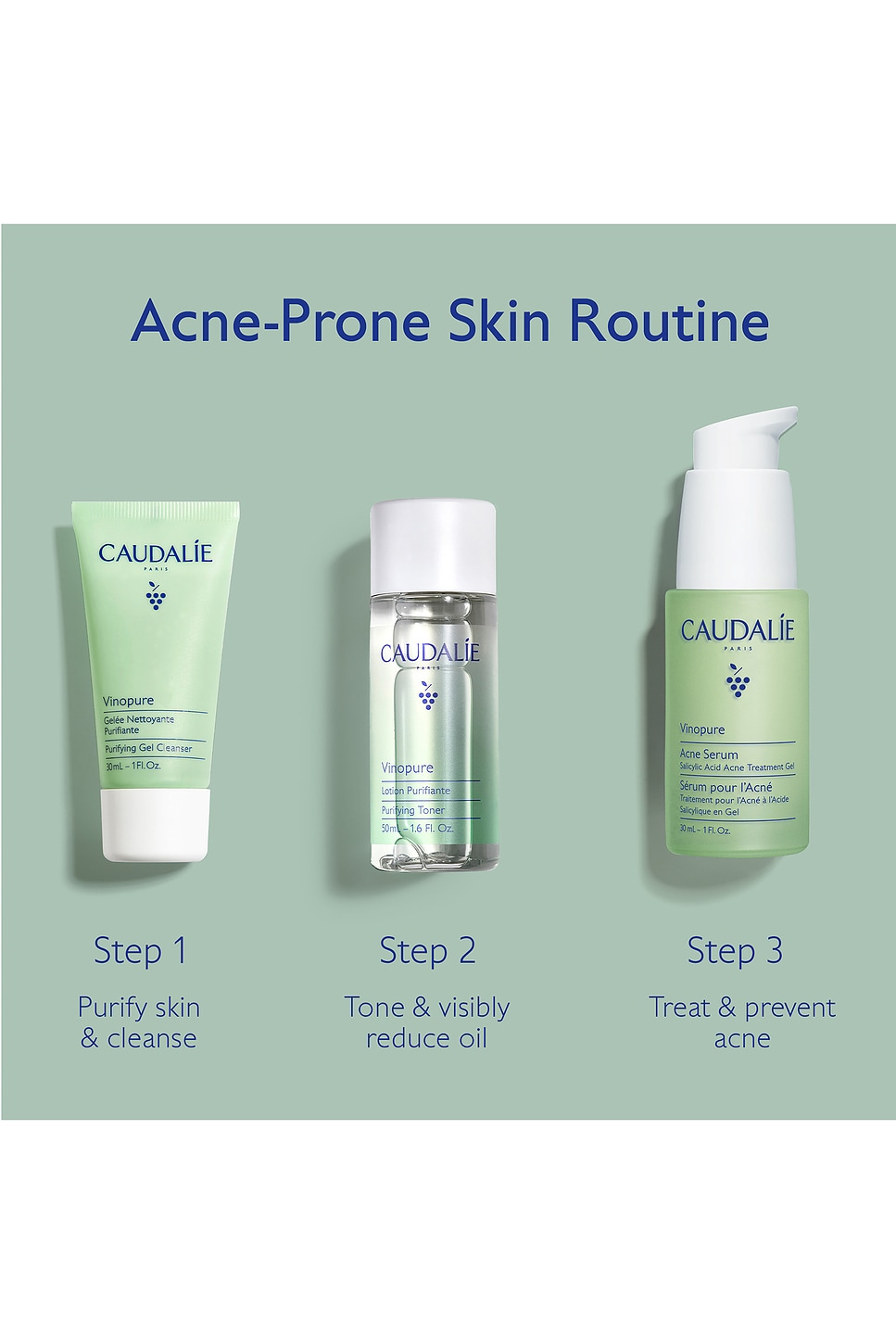 CAUDALIE VINOPURE スキンケアキット | REVOLVE