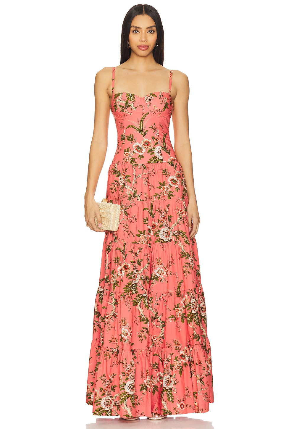 Cara Cara Ashton Dress in Chintz Guava | REVOLVE Cara Cara Ashton Dress in Chintz Guava | REVOLVE