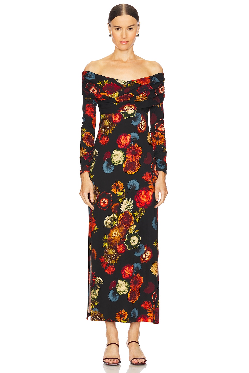 dress for breastfeeding Black Zip Color:Purple Haze new_arrivals_uk A-line Scoop Neck Burgundy