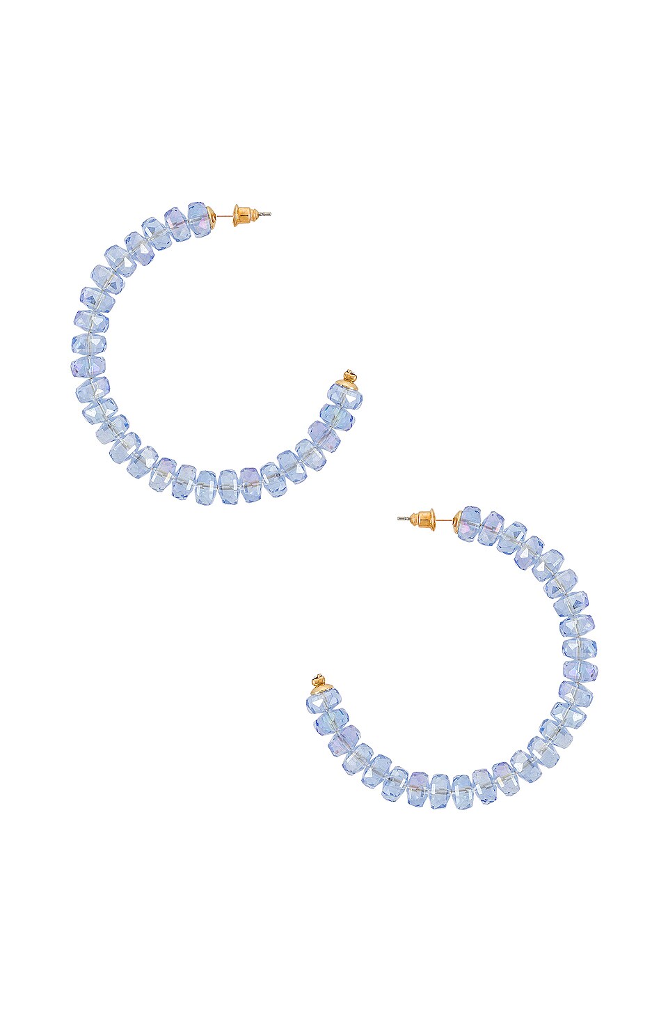 Casa Clara Starry Hoop in Ice Blue