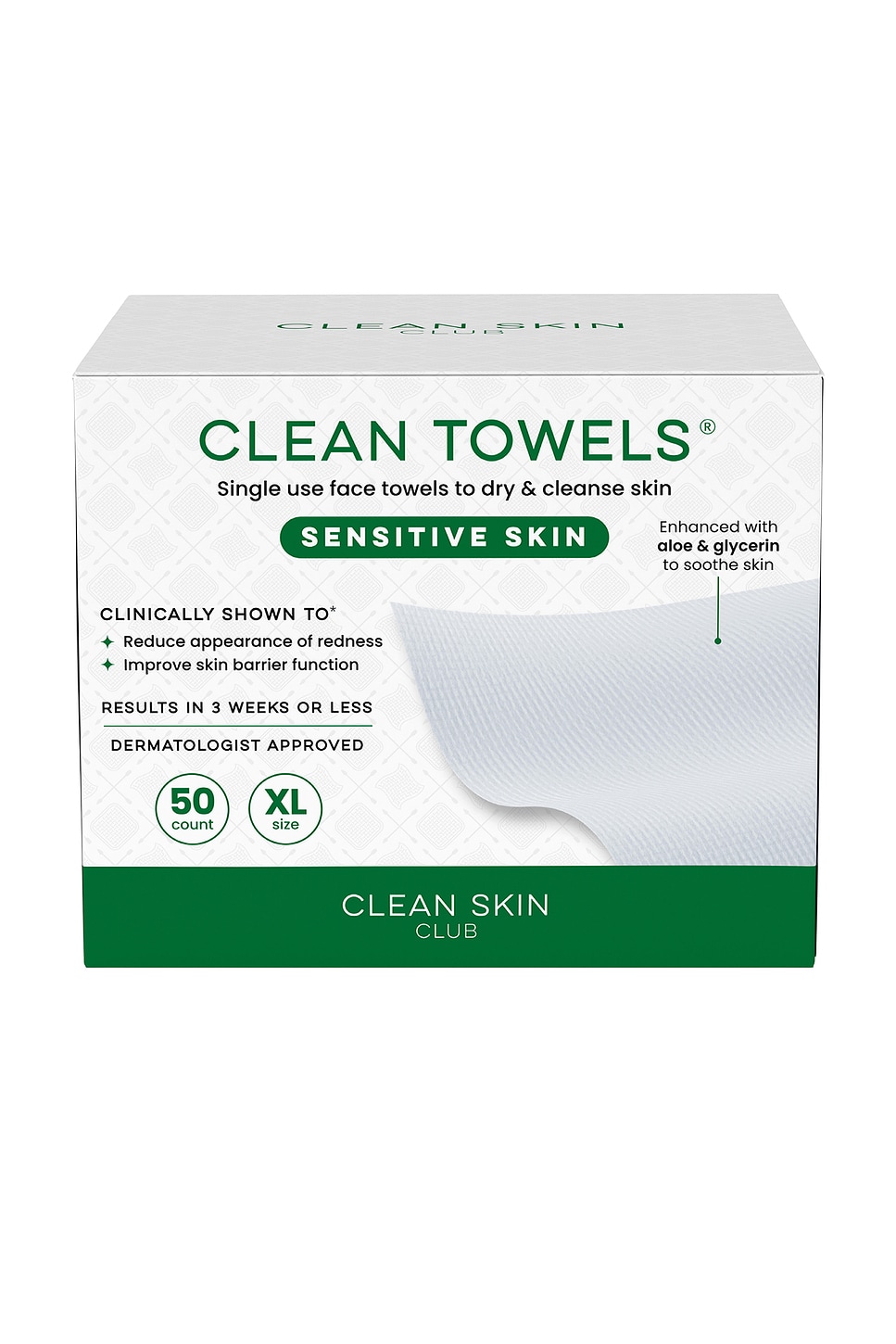 Sensitive Skin Clean Towels XL 50 Count - thumbnail 3