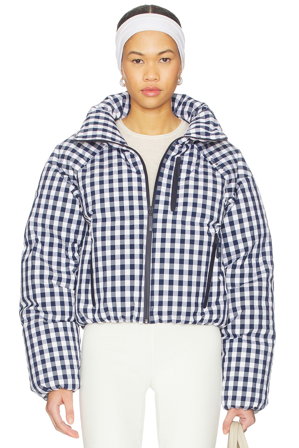 CORDOVA Cortina Ski Jacket in Indigo Gingham | REVOLVE