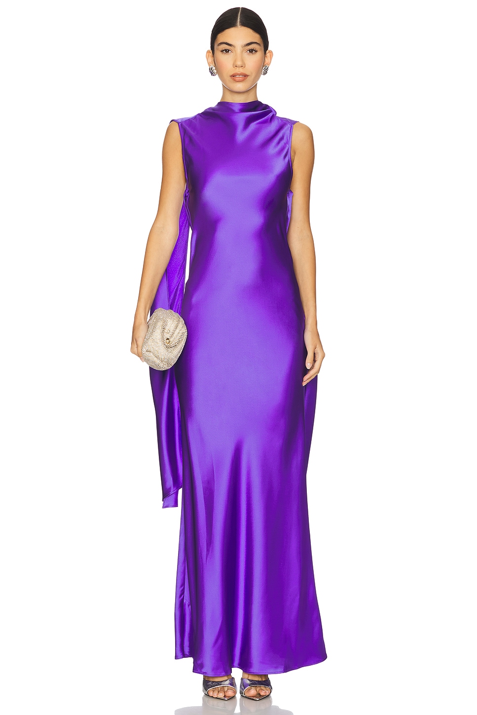 acler purple dress Fleeden Maxi Dress