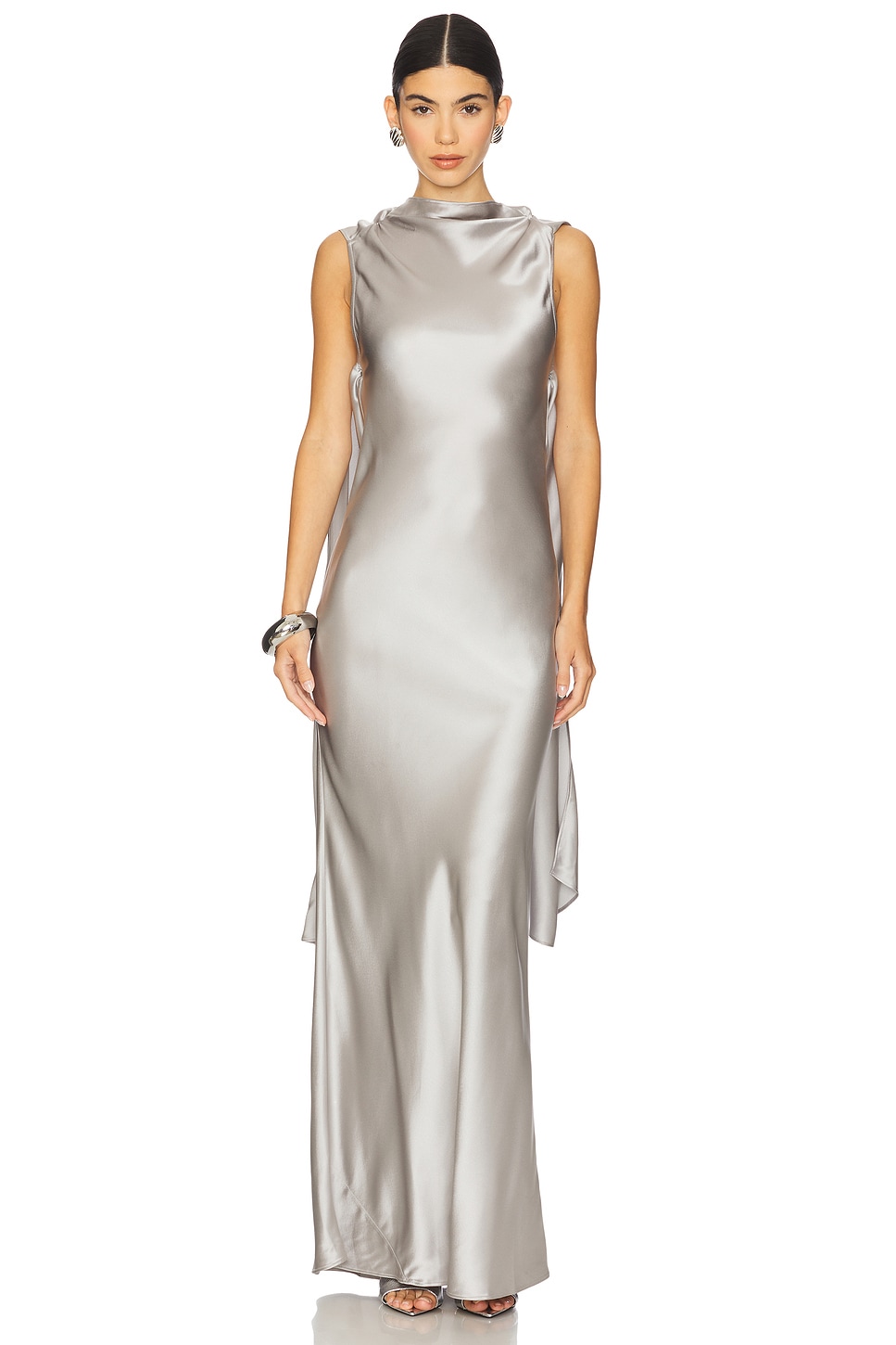 Acler Fleeden Maxi Dress in Dove | REVOLVE