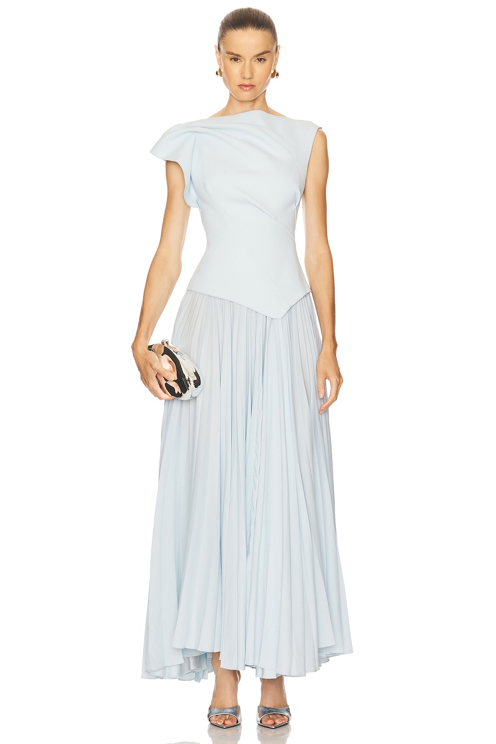 Acler Cornmore Midi Dress in Powder Blue | REVOLVE