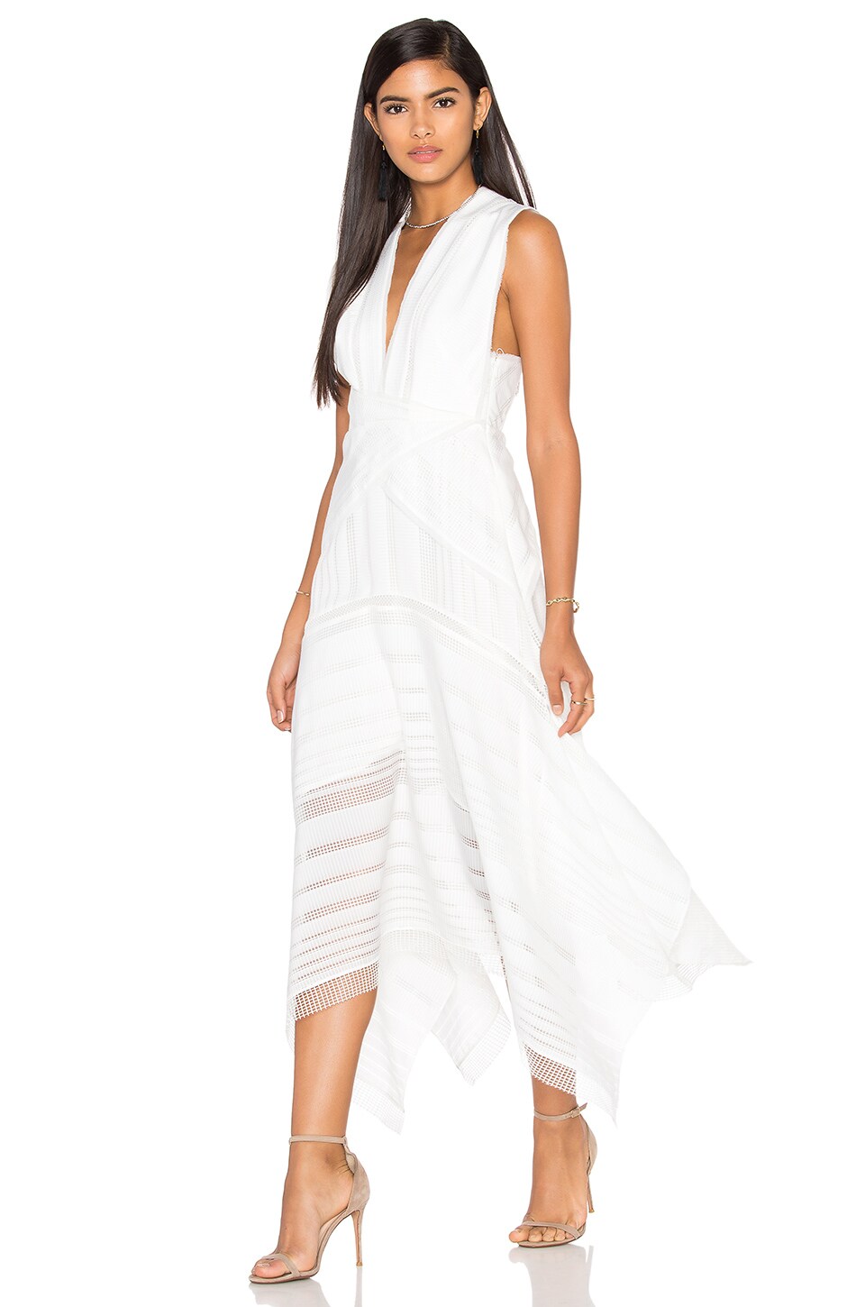 Alexandria Celeste Argent Strapless Maxi Dress
