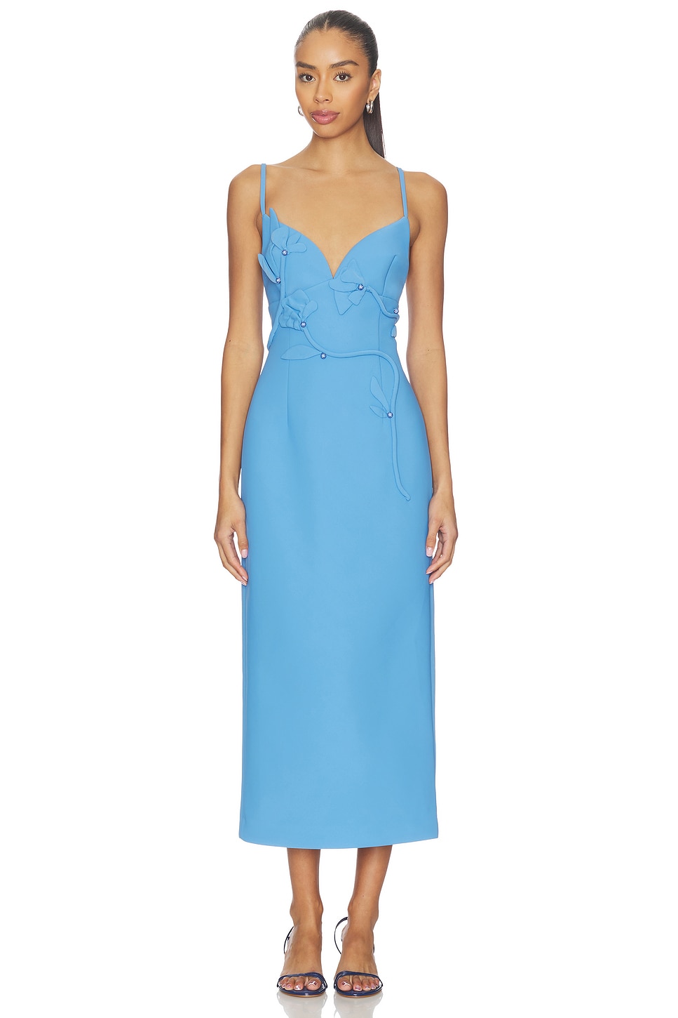 acler blue dress ASHFORD MAXI DRESS
