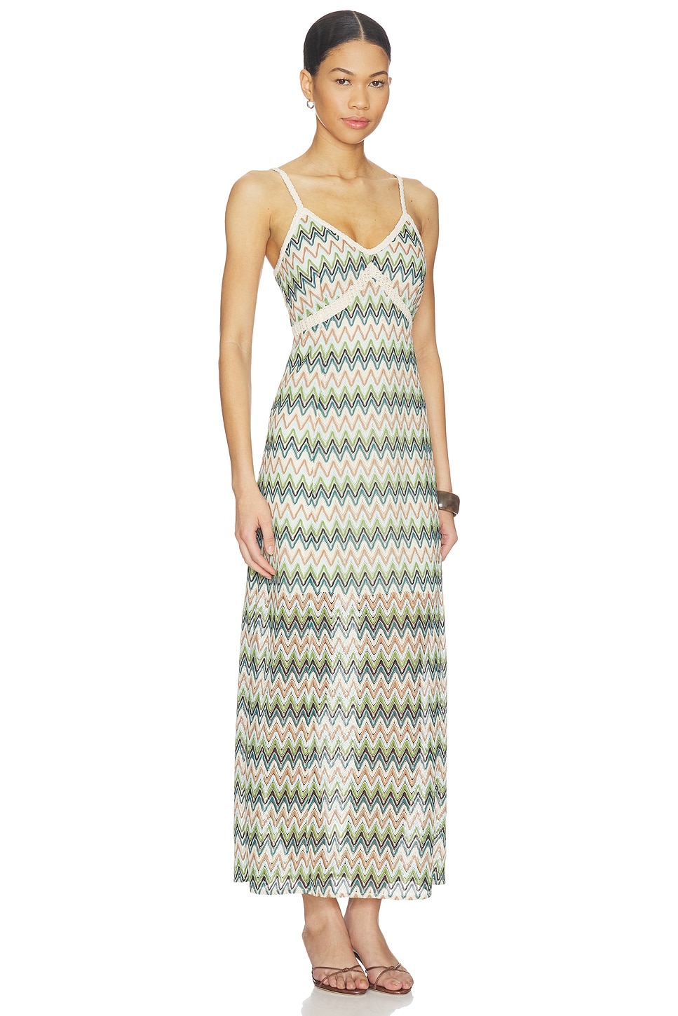 Celine Rainbow Crochet Maxi Dress - thumbnail 3