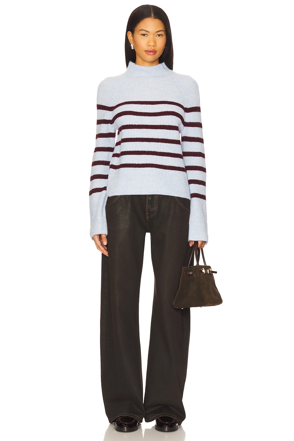 Central Park West Marley Funnel Neck Sweater Plush