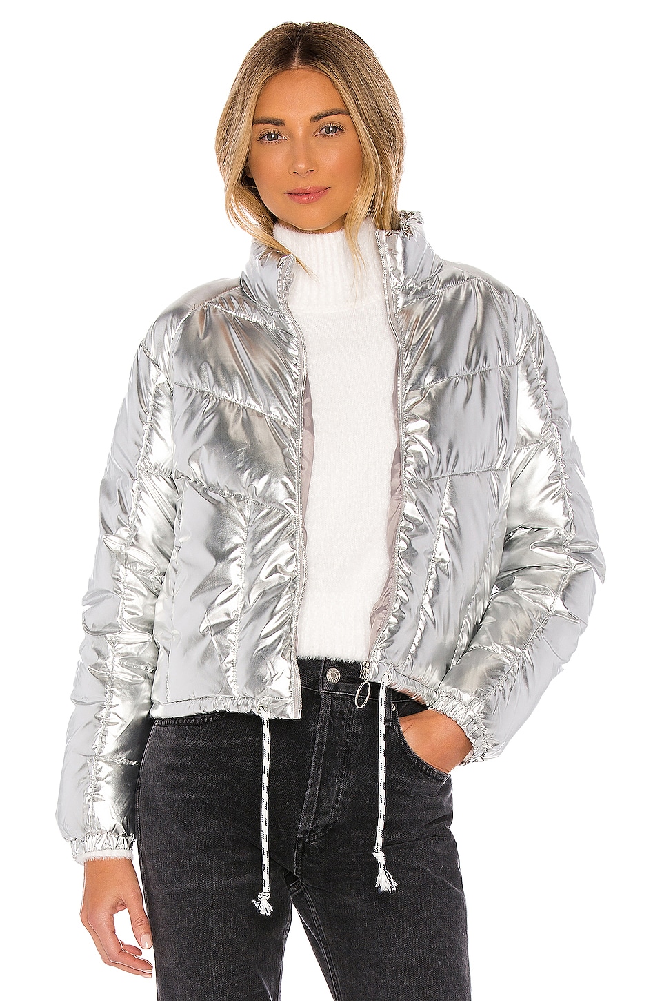 Central Park West Miami Puffer in Silver | REVOLVE