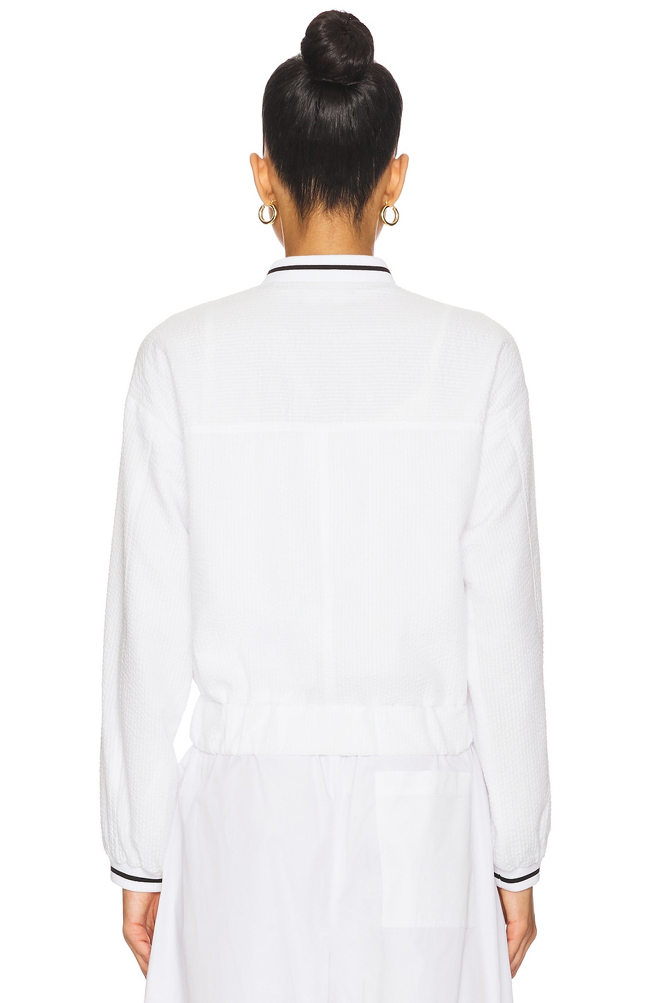 Alina Varsity Stripe Bomber - Thumbnail 3