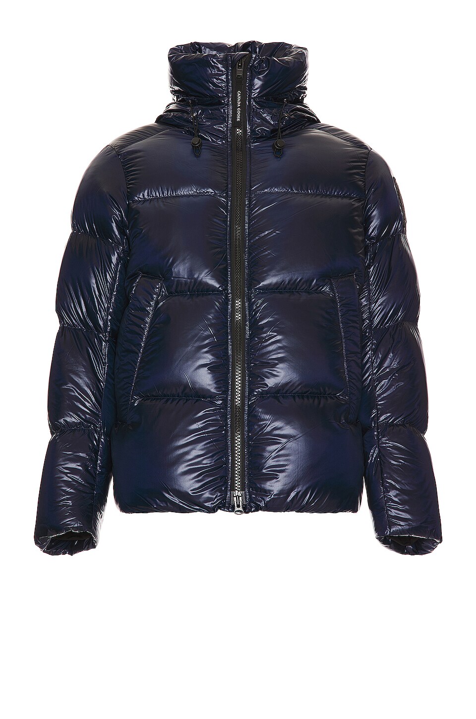 Canada Goose Crofton Puffer with Black Disk in Atlantic Navy