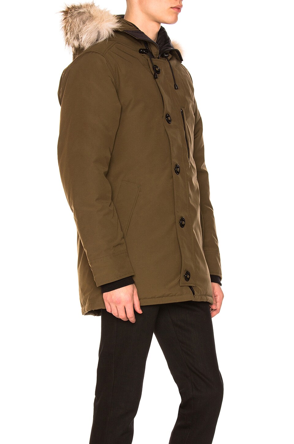 canada goose coyote fur jacket