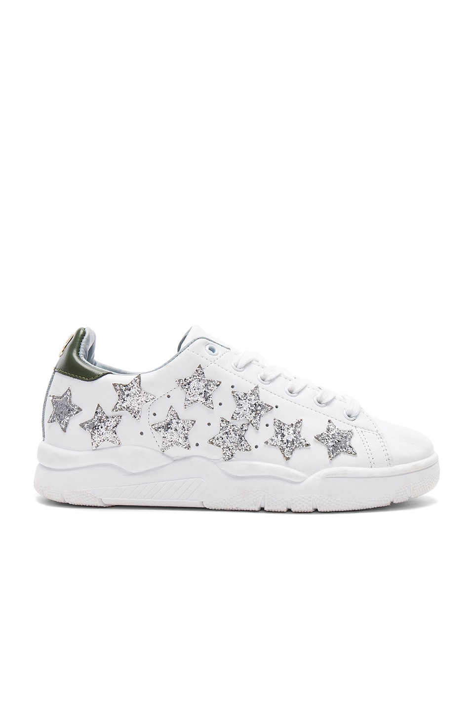 white sneakers with stars