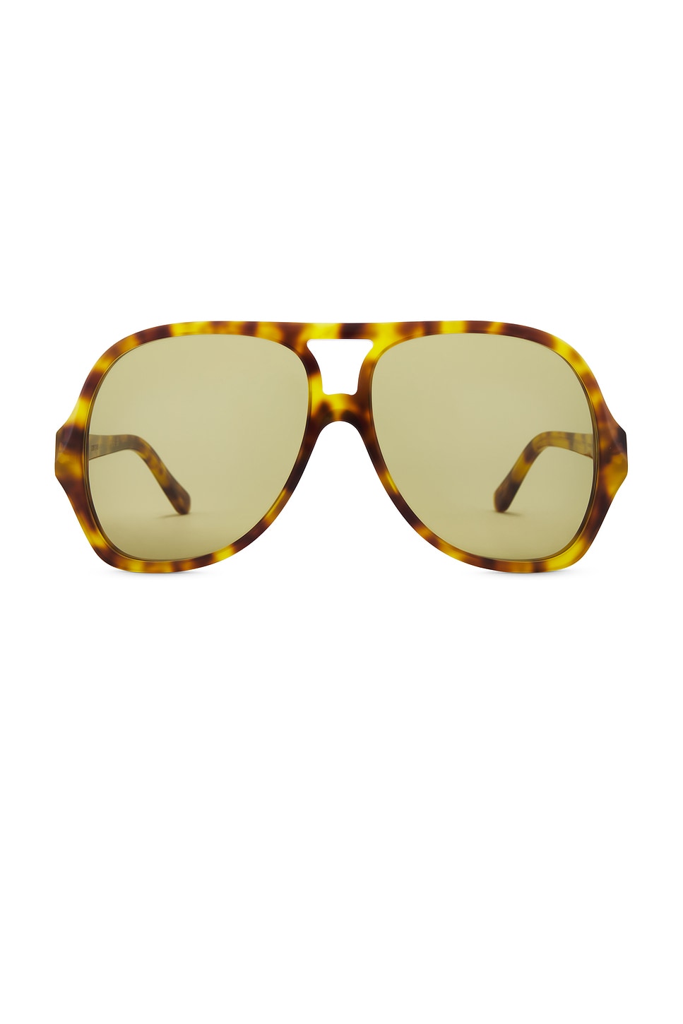 Chloe Salome Sunglasses in Havana & Green | REVOLVE display picture 1