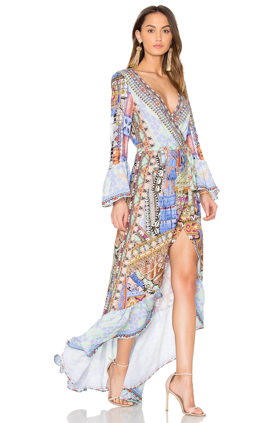 Camilla Wrap Dress in Go Your Own Way | REVOLVE