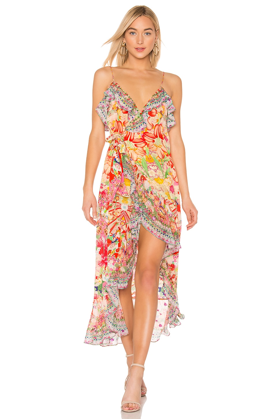 Camilla kimono best sale wrap dress