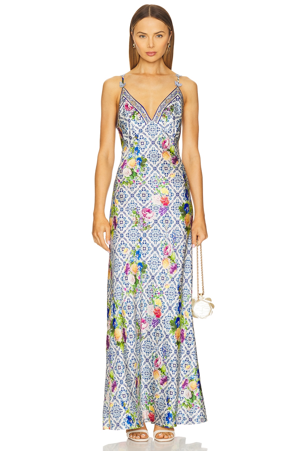 オールインワン・サロペット Camilla Wall To Wall Wonders Maxi Dress The Wall To Wall Wonders Waisted Dress With Hem Ruffle