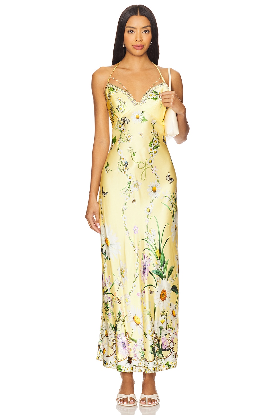 Camilla Chain Detail Slip Dress in Daisy Chains REVOLVE