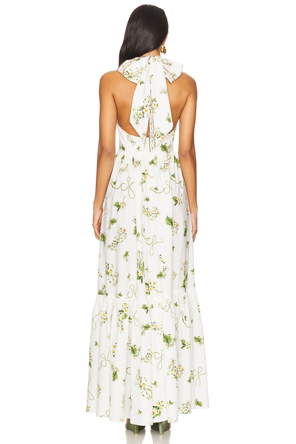 Ruffle Hem Halter Dress
