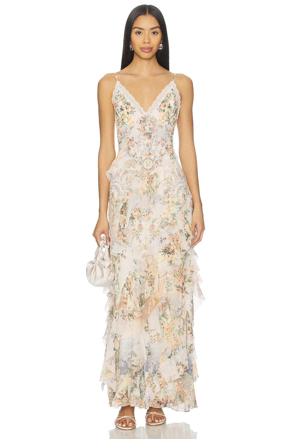 Ruffle Slip Dress