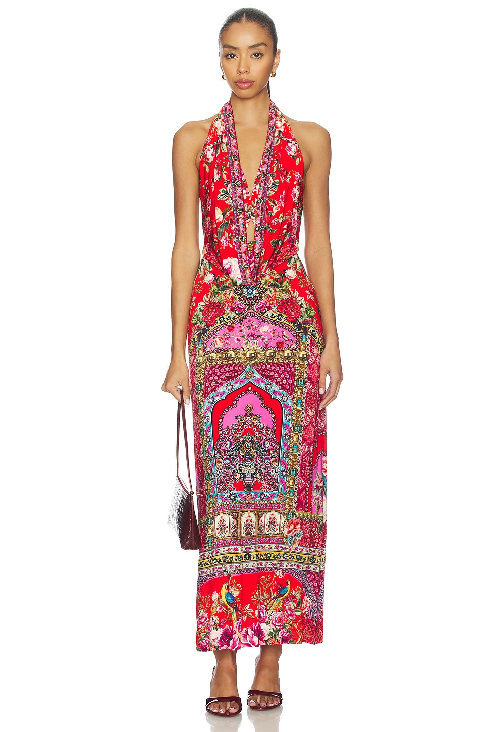 red deep plunge dress Red Plunging Neckline Formal Dresses & Party Gowns
