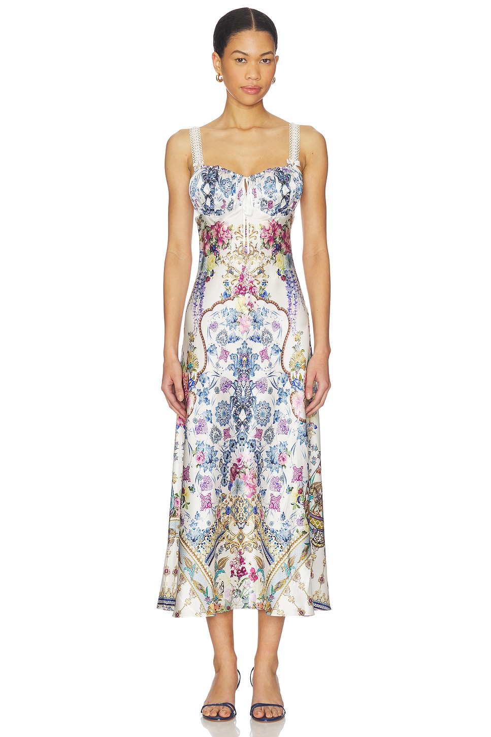 Camilla Floral Silk A-Line Midi-Dress - All About That Lace - Medium Camilla Floral Silk A-Line Midi-Dress - All About That Lace - Medium