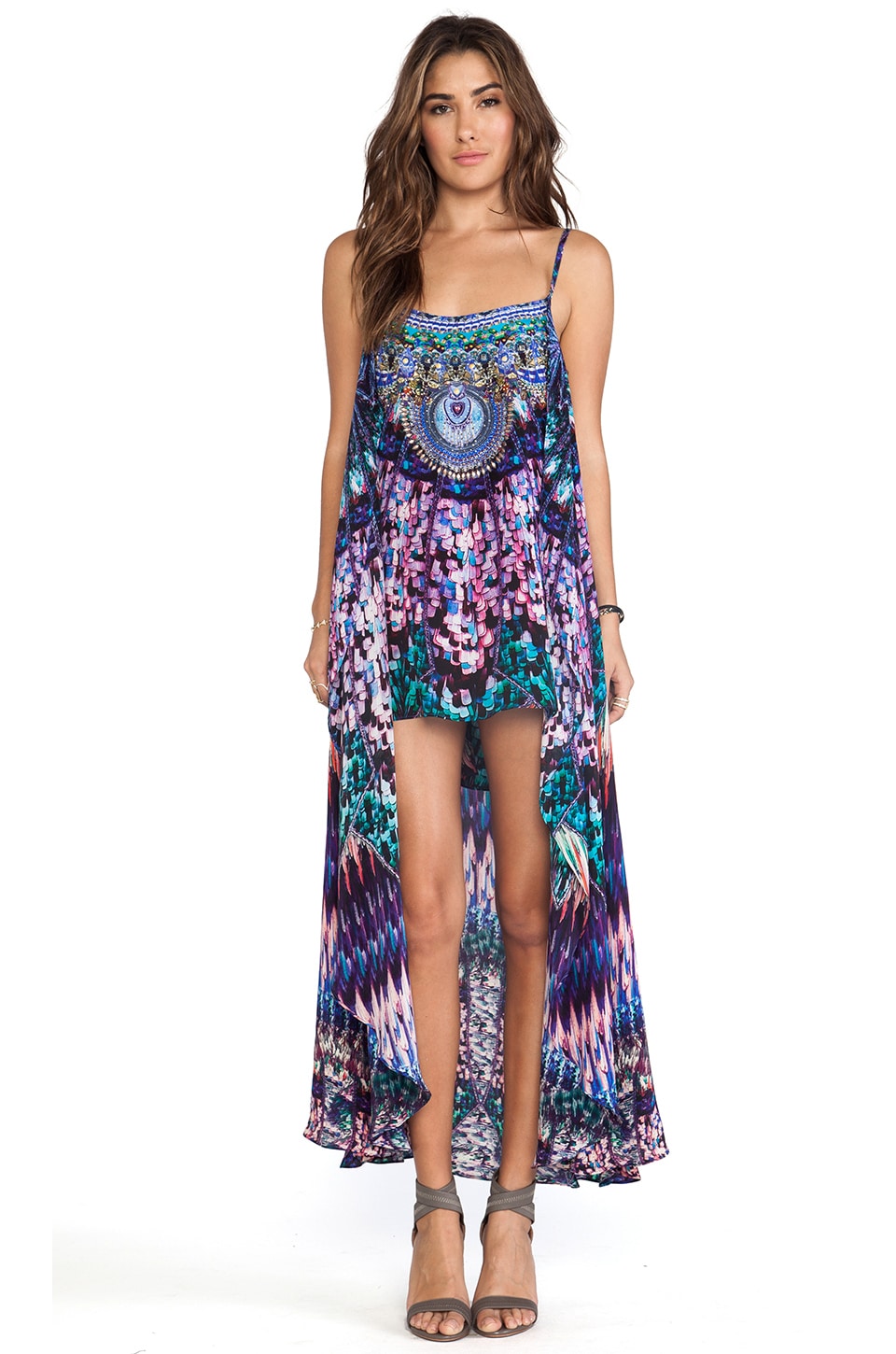 camilla mini dress with overlay