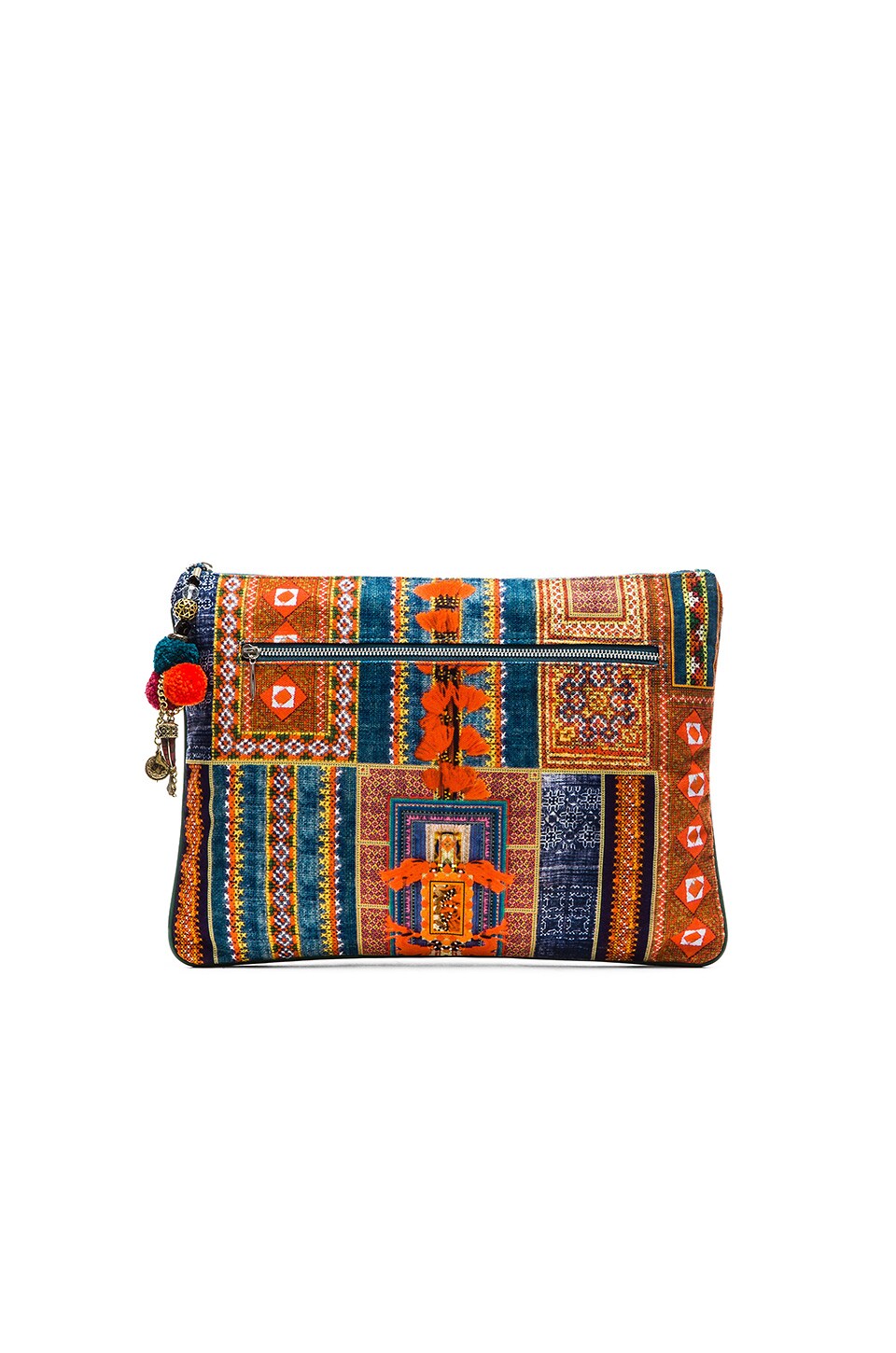 Camilla Large Canvas Clutch in The Indigo Trail | REVOLVE