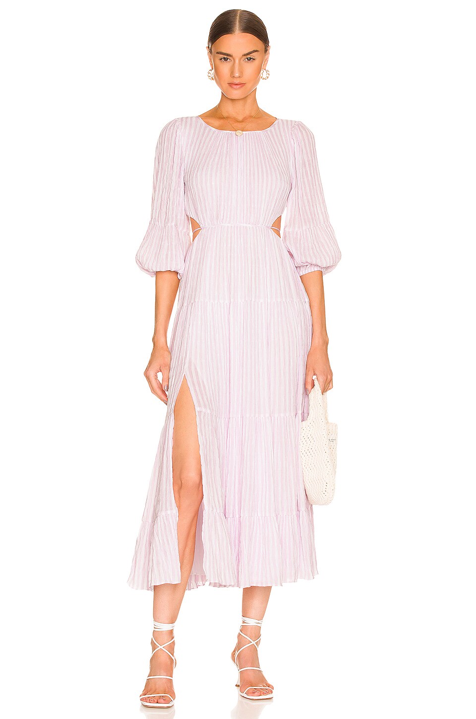Cinq a Sept Lyle Dress in Pale Iris & Ivory