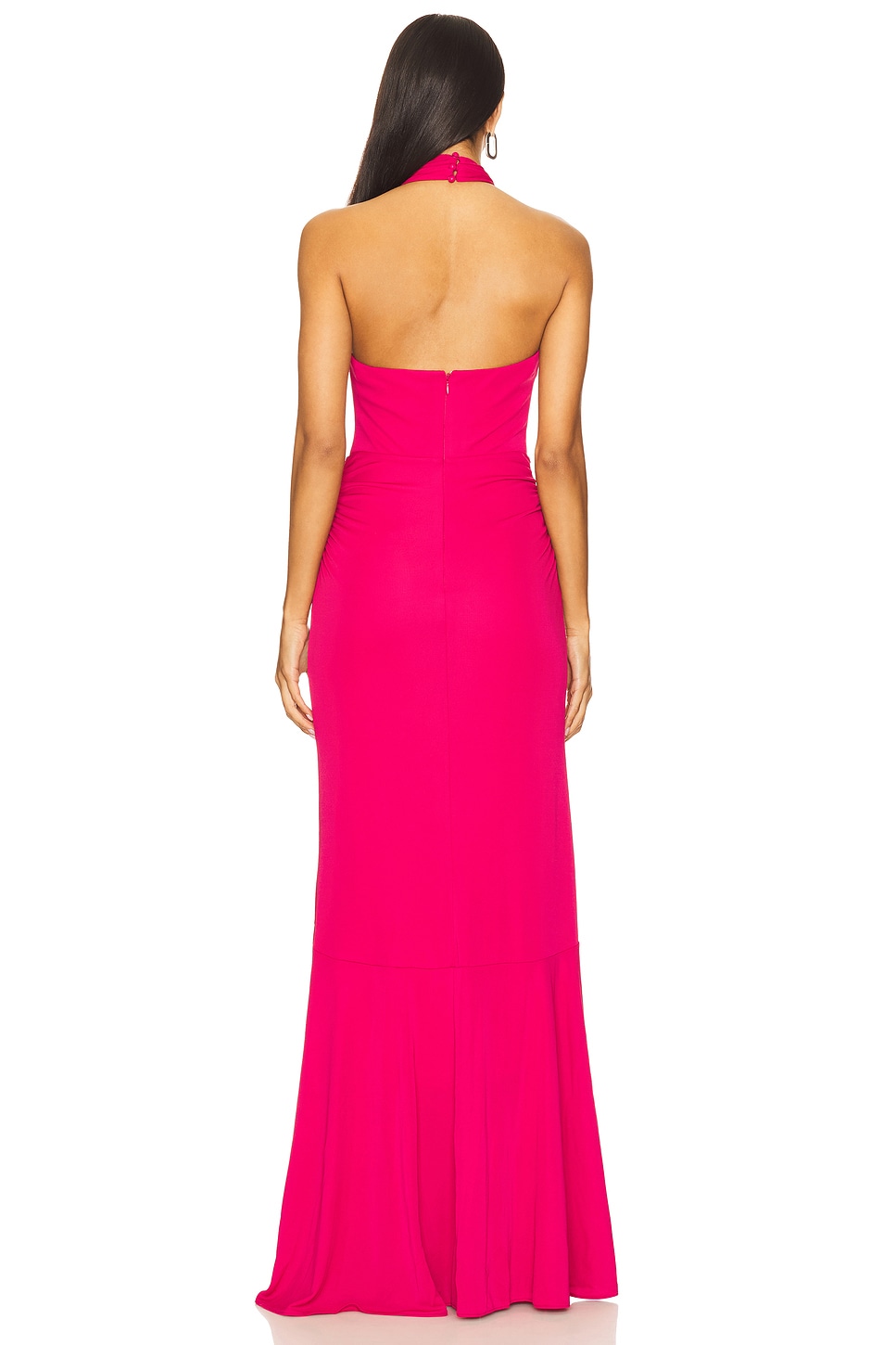 slim fit dress slacks Odana's | Garnet Red Wrap Maxi Dress