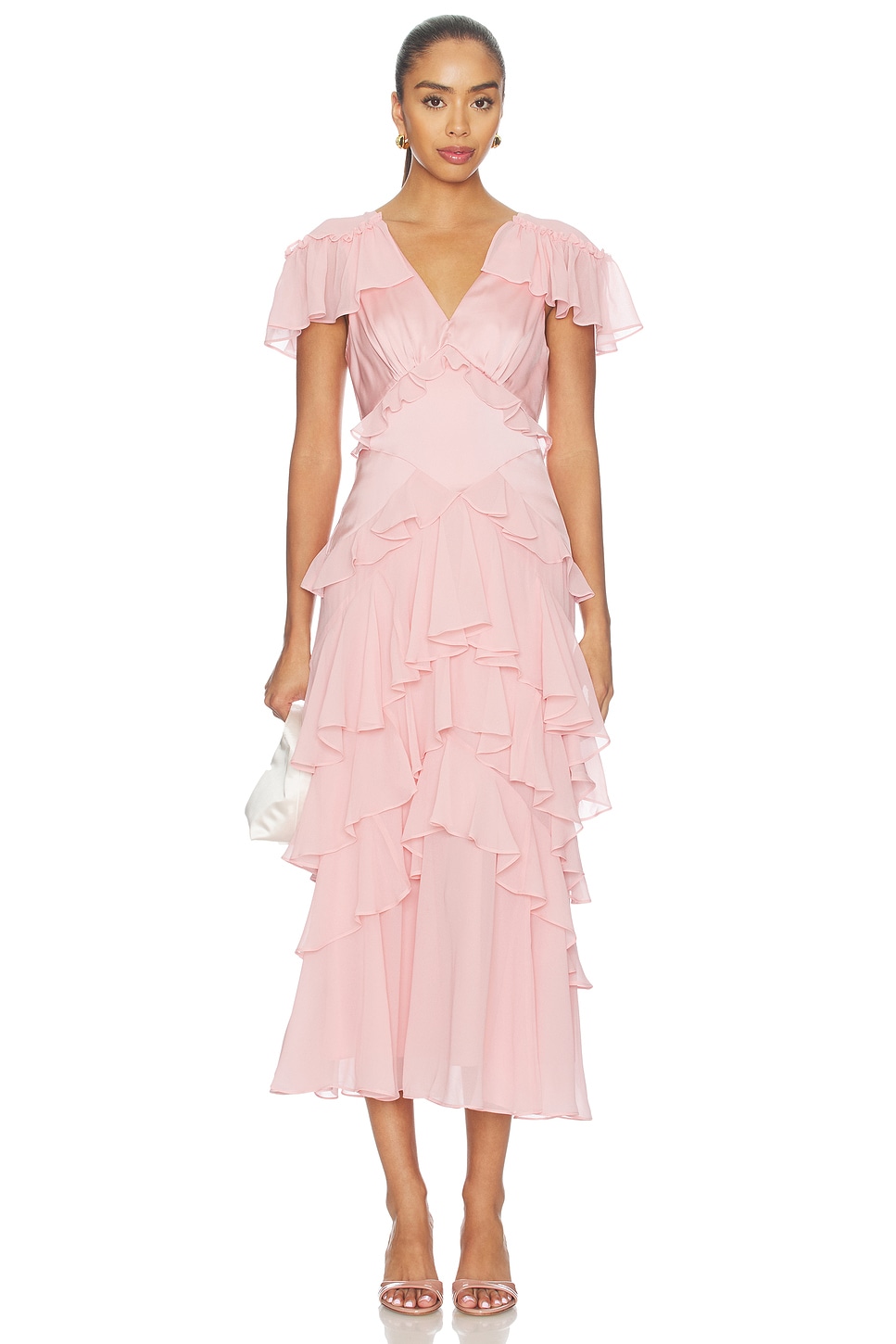 cinq a sept pink dress Jerome Midi The Kaily Dress is dry clean only and is identified by the style code CINR Cinq Sept Crepe Rori