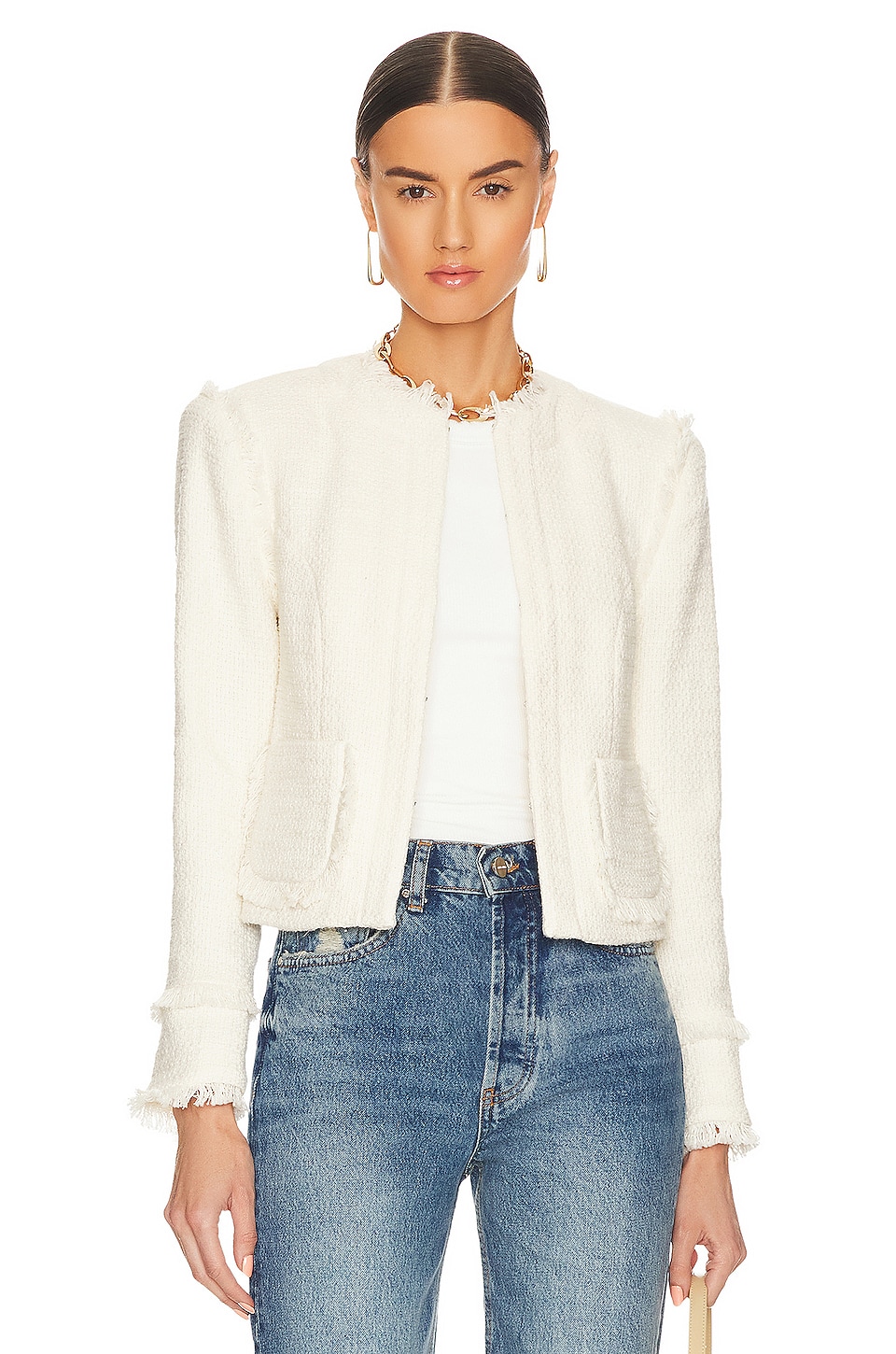 Cinq a Sept Keegan Jacket in Gardenia | REVOLVE