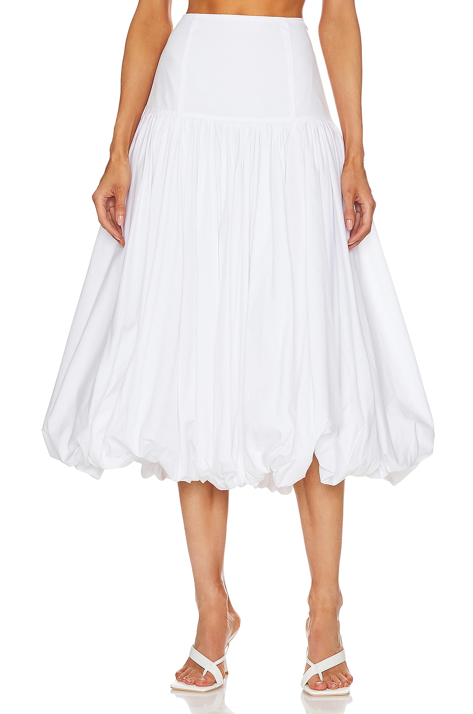 Cinq a Sept Midi Ellah Skirt in White