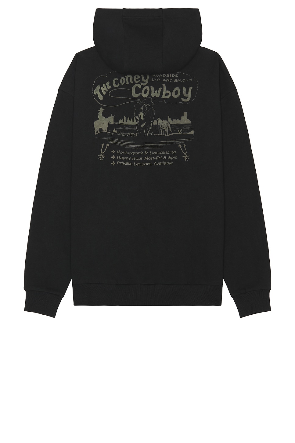 Coney Island Picnic Coney Cowboy Hoodie in Caviar REVOLVE