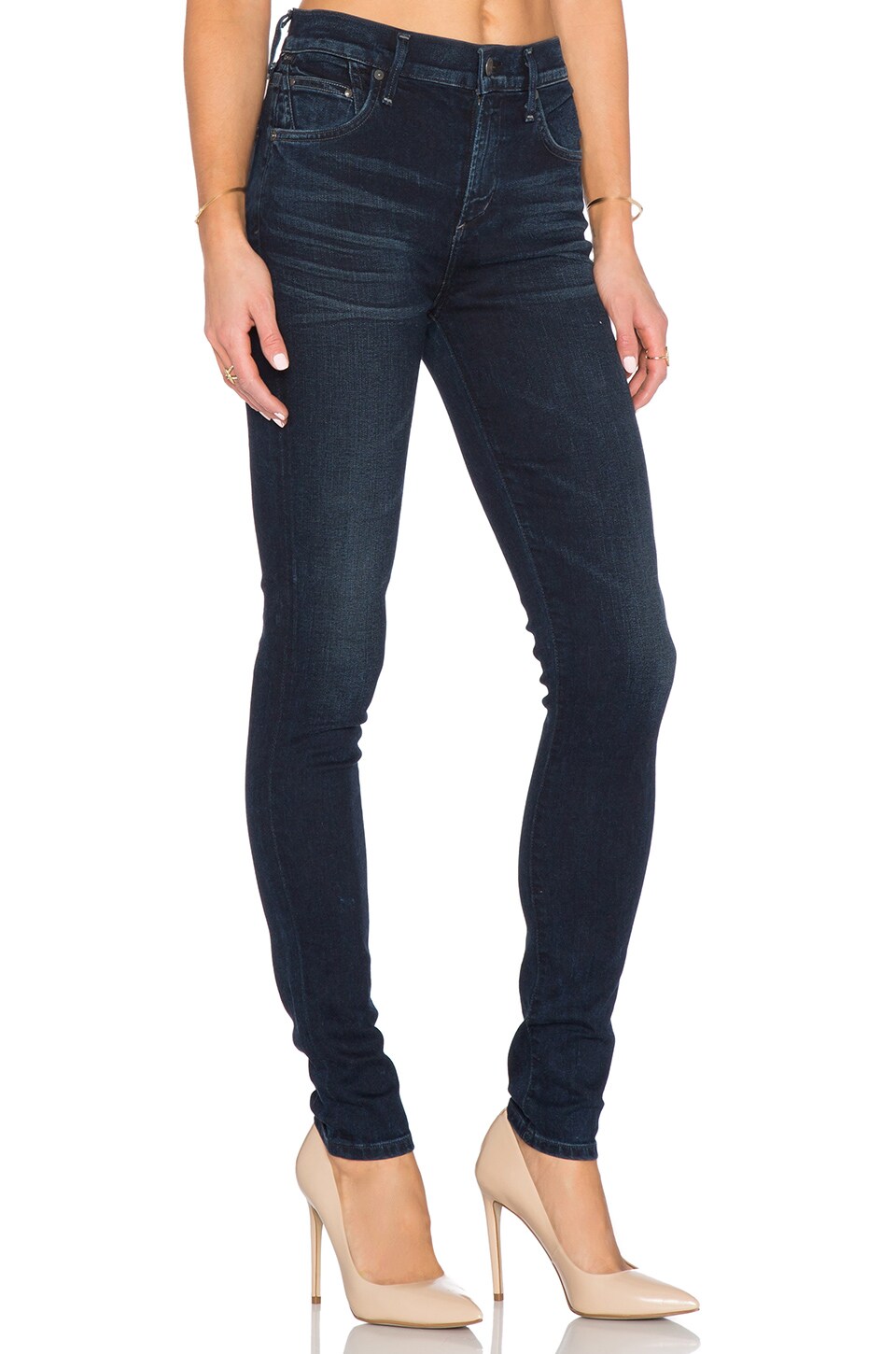 Citizens of Humanity Rocket Mid Rise Skinny in Midnight Blue