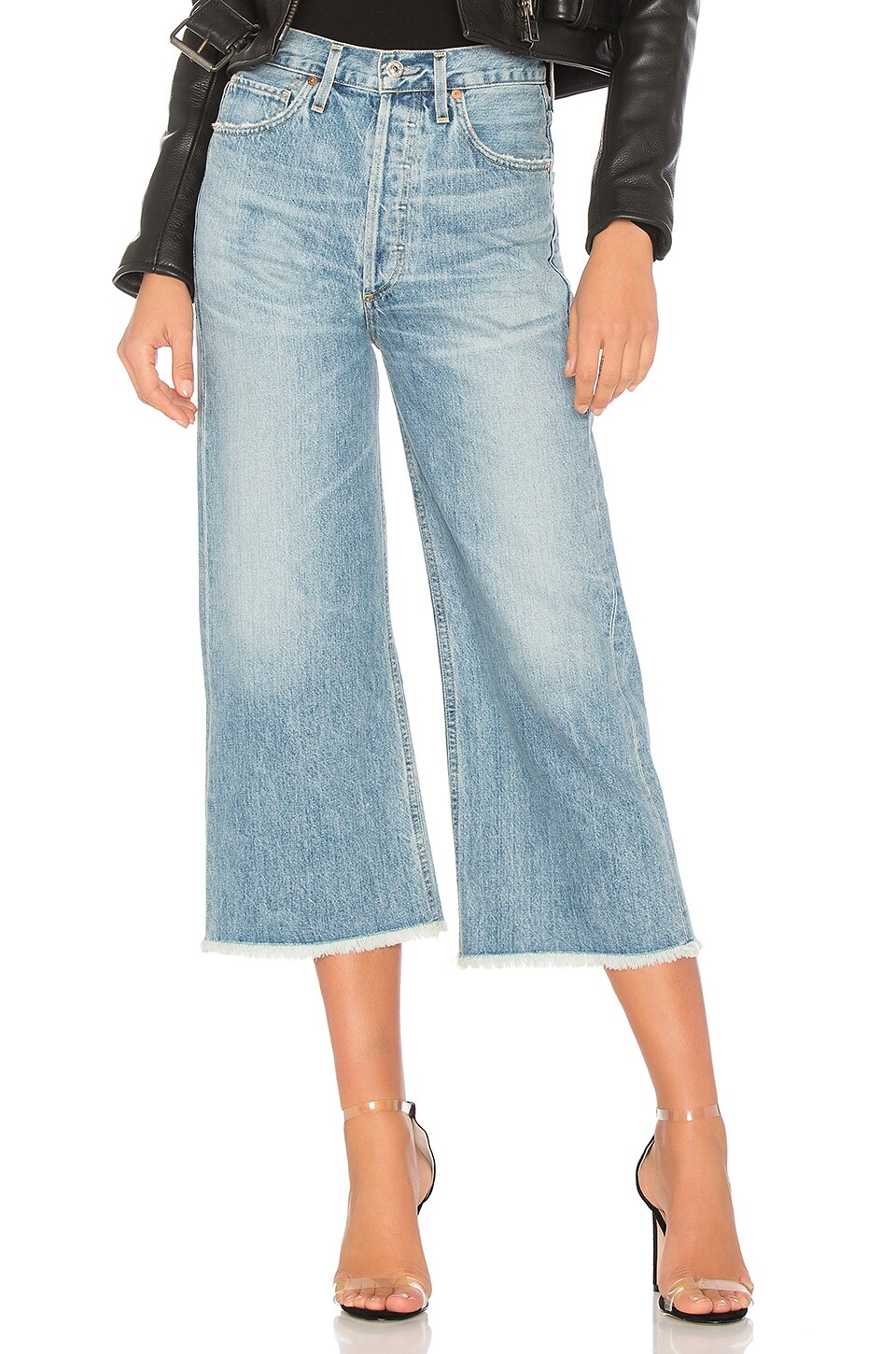 Citizens of sold Humanity emma wide leg crop in stax size 28 $269 #1689B-837