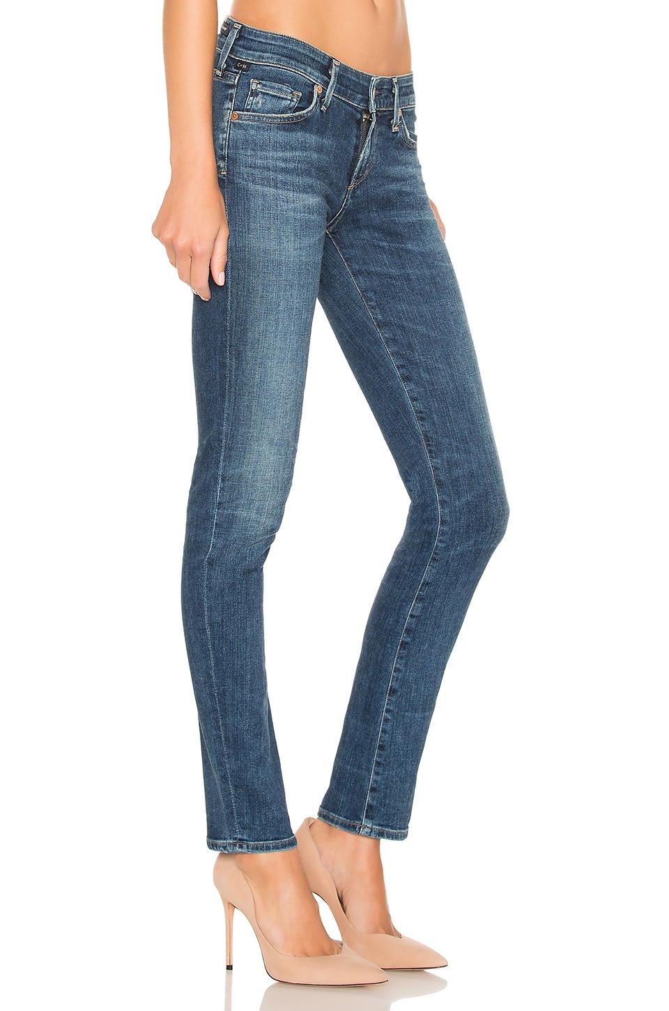 Citizens of Humanity Racer Low Rise Skinny in Caspian