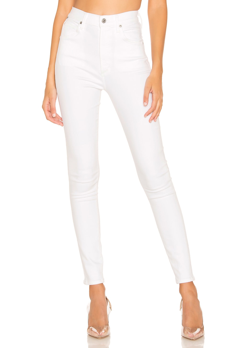 Citizens of Humanity Chrissy High Rise Skinny in White Sculpt