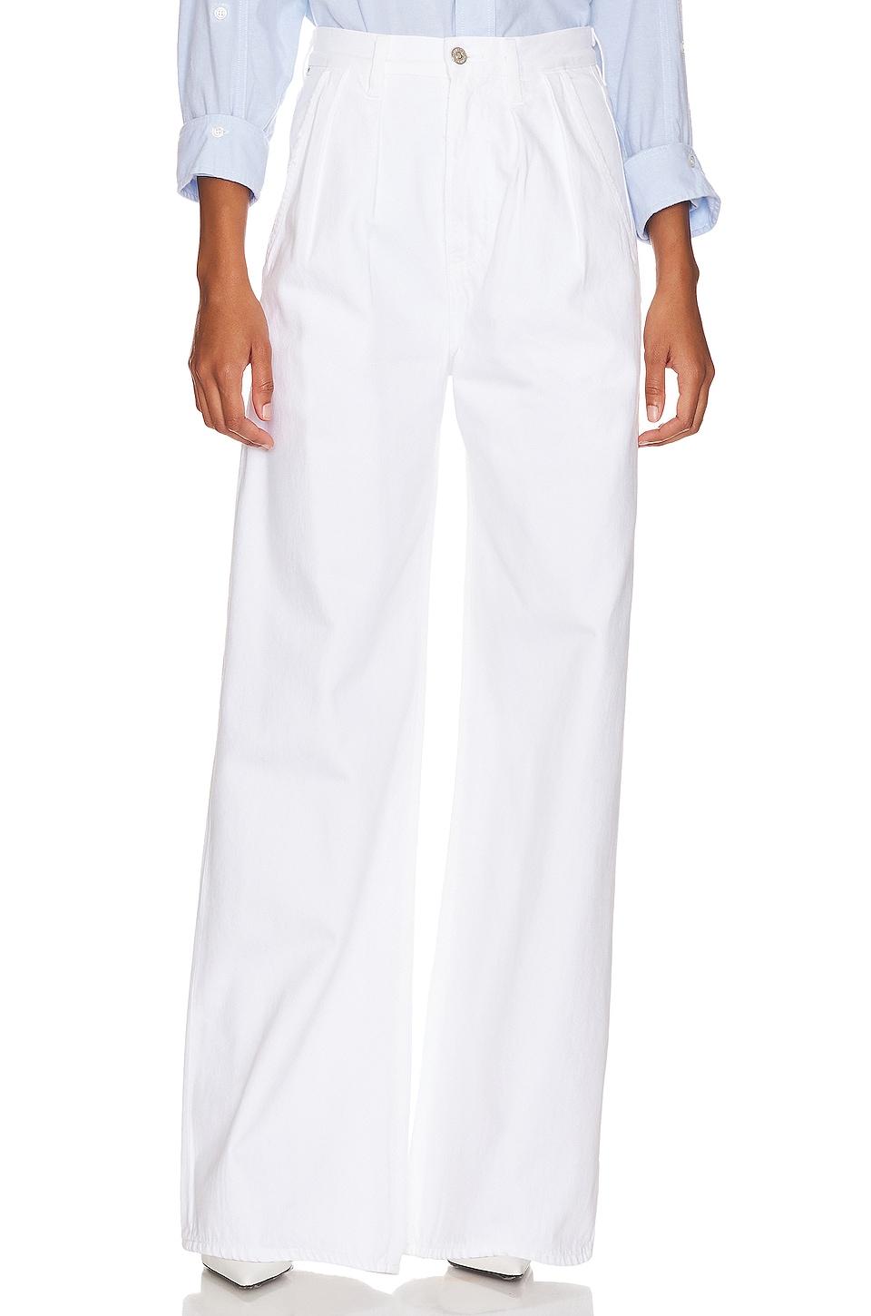 Buy Rooted Off White Pleated Trousers for Women's Online @ Tata CLiQ