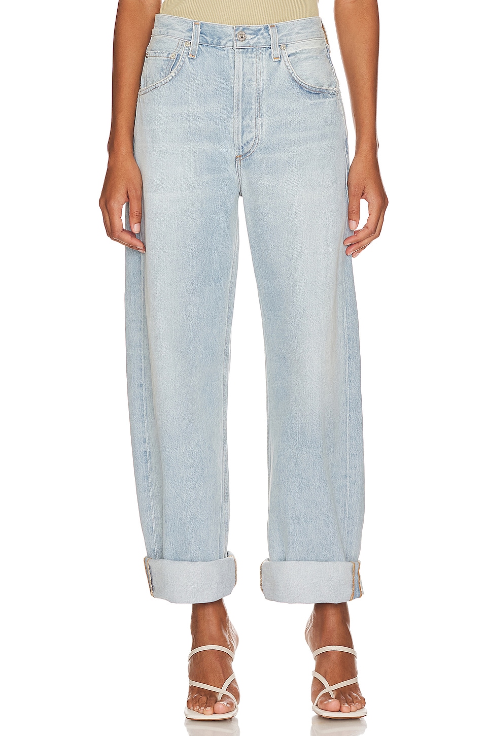 Citizens of Humanity Ayla Baggy Cuffed Crop in Freshwater REVOLVE